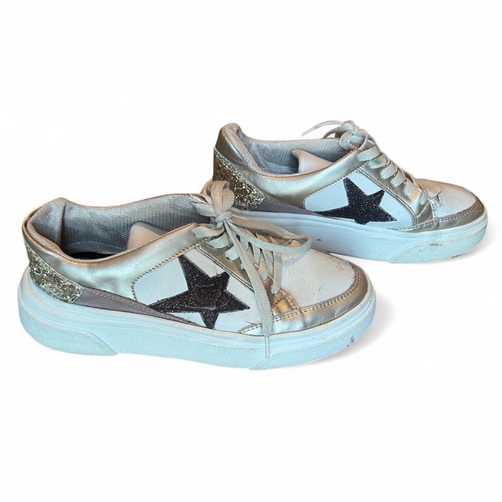 Brown and Gold Star Shoes